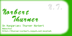 norbert thurner business card